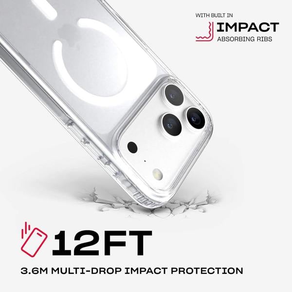 Tech21 Evo Clear Case with MagSafe for iPhone 17/18 Pro Max 6.9" Clear - T21-11714
