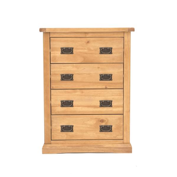 Lucca 4 Drawer Chest of Drawers Bras Drop Handle