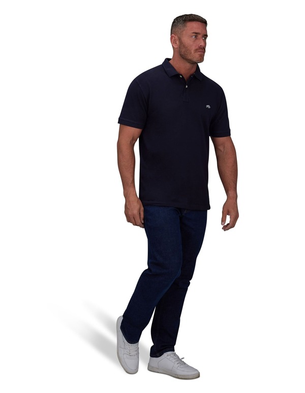 Raging Bull Mens Classic Organic Polo Shirt - Navy