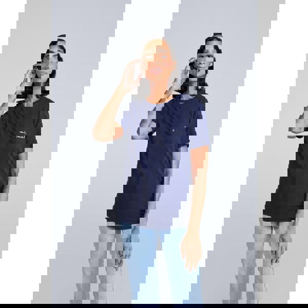 Animal Womens Marina Logo Organic T-Shirt - Dark Blue