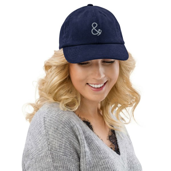 Anchor & Crew Ampersand Signature Corduroy Embroidered Baseball Cap