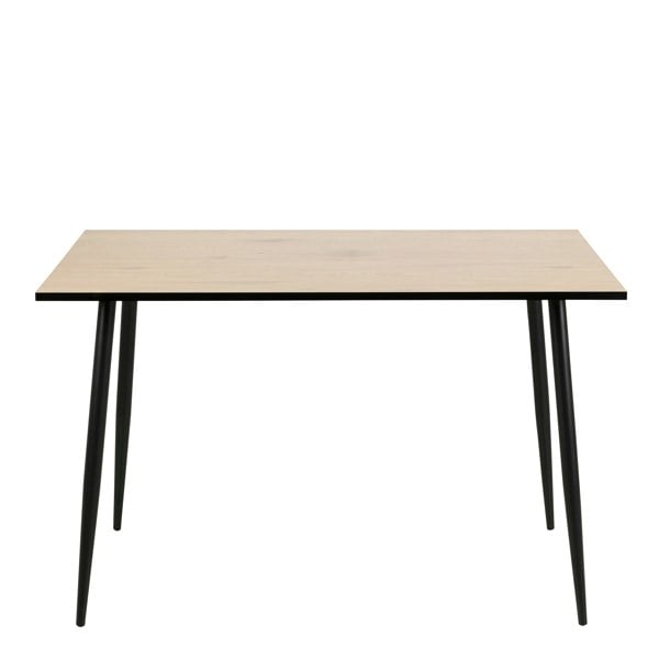 Furniture To Go Wilma Dining Table with White Oak Top & Black Legs