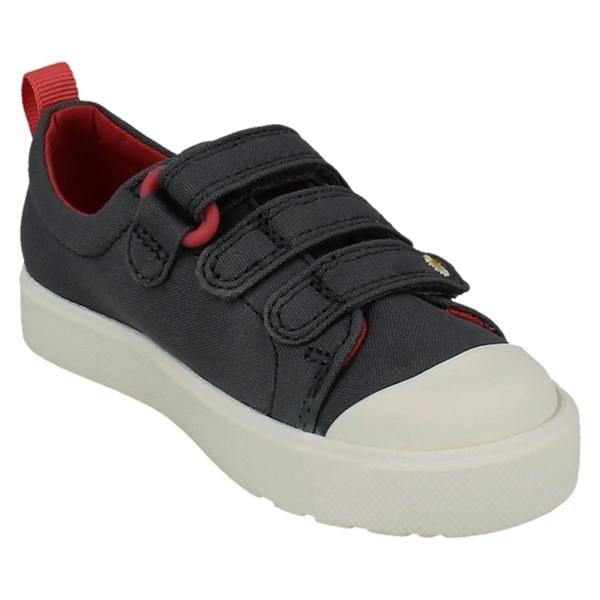 Clarks Girls Clarks Casual Floral Detail Hook And Loop Doodle City Vibe 24