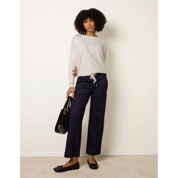 Blue Vanilla Seam Detail Wide Leg Pants