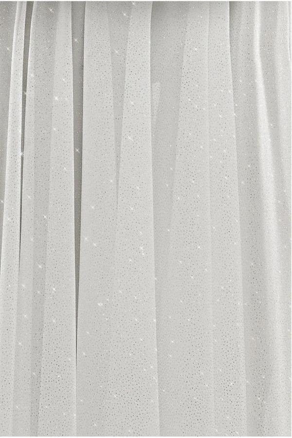 Gathered A-Line Glitter Chiffon Maxi Skirt SK30