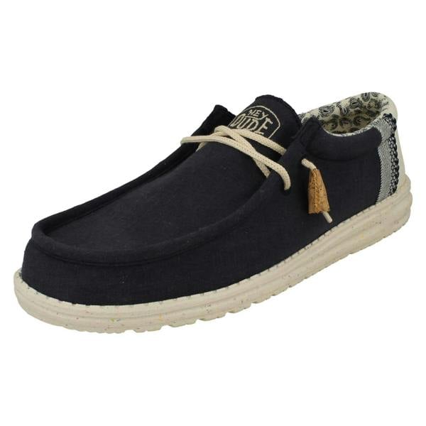 HEYDUDE Mens Hey Dude Deck Shoes Wally Break Stitch