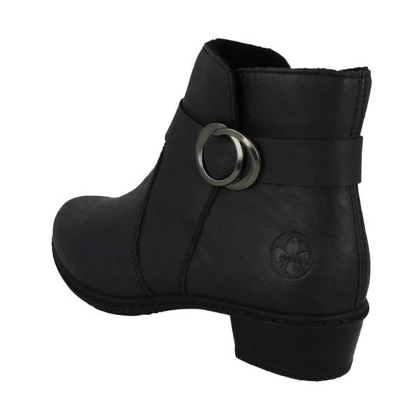 Rieker Ladies Rieker Ring Detailed Heeled Ankle Boots Y0775