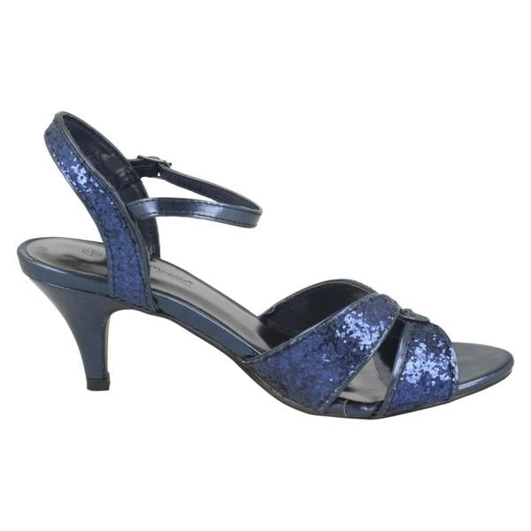 Anne Michelle Ladies Anne Michelle Peep Toe Mid Heel Sandal