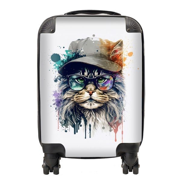 Warren Reed Maine Coon Cat Splashart Suitcase