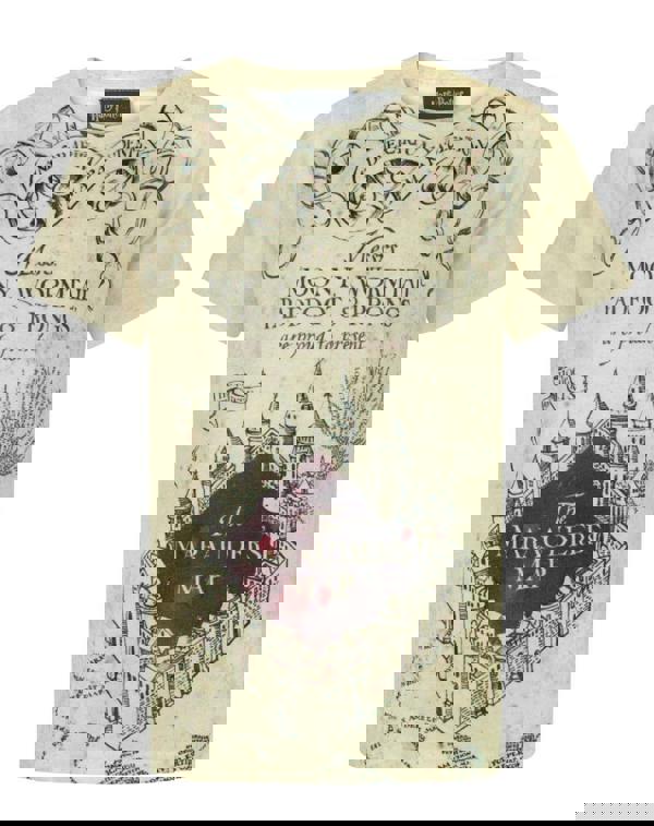 Harry Potter Boys White Marauders Map Graphic Short Sleeved T-Shirt