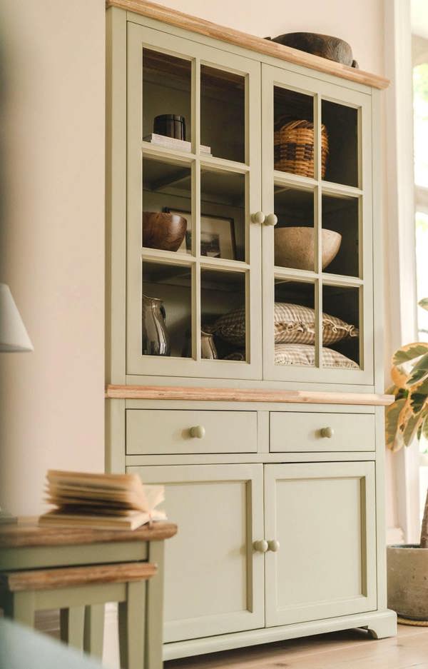 Statement Furniture Florence Glass Door Display Cabinet Large Dresser Assembled