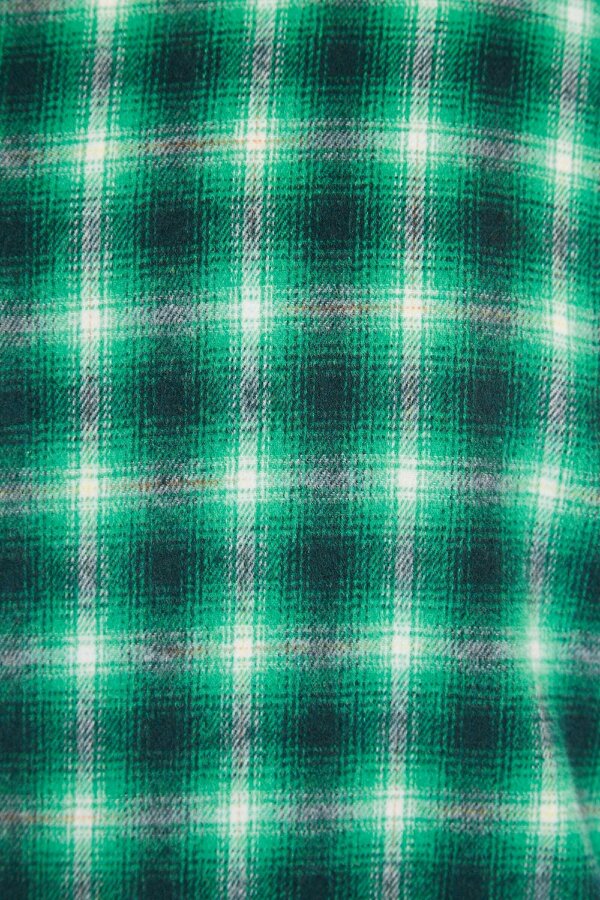 Louche Meriam Check Shacket Green
