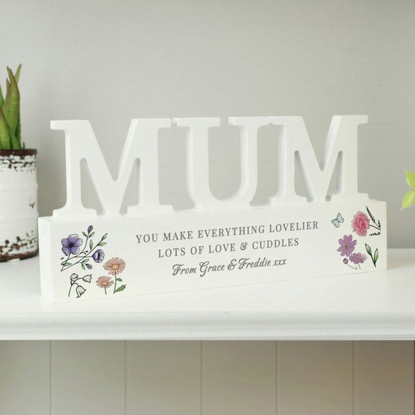Personalised Memento Company Personalised Wild Flowers Mum Ornament