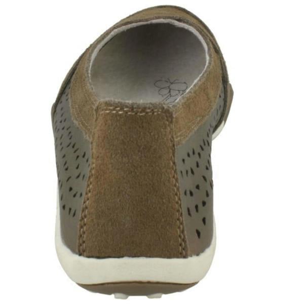 Down to Earth Ladies Down To Earth Suede Leather Ballerinas F80448