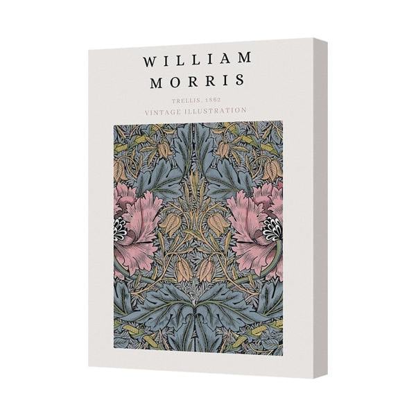 Benjamin Tate Design William Morris Trellis 1862 Vintage Illustration Canvas Art Print