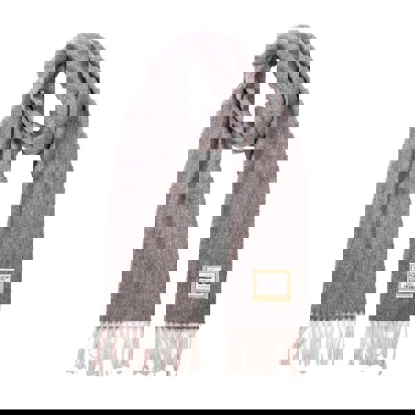 Heritage Traditions Pure Wool Herringbone Scarf with Fringe Detail