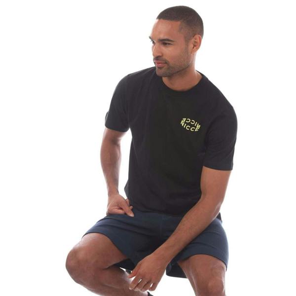 Nicce Mens Tanetta Cotton Regular T-Shirt - Black - 