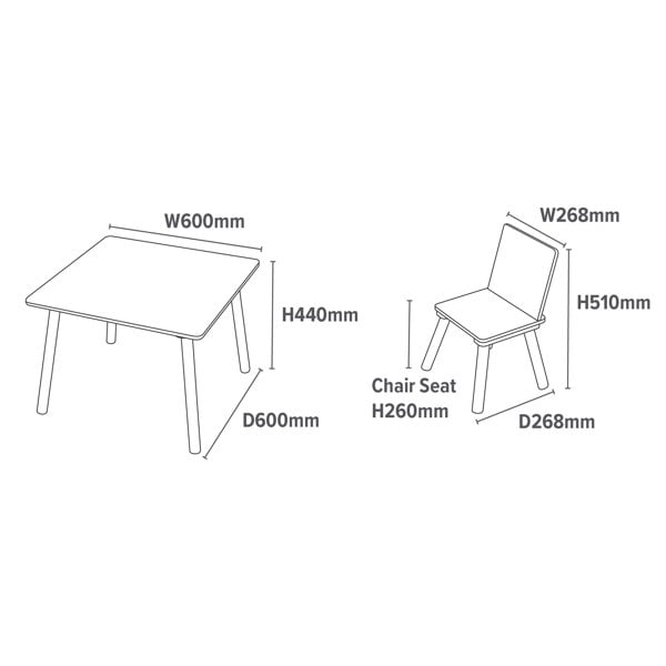 Liberty House Toys Kids Pink Table and Two Chairs Set