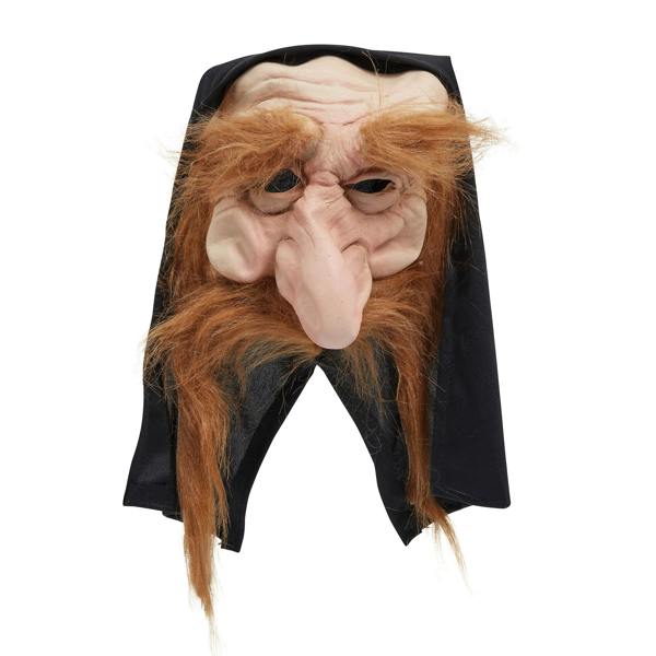 Bristol Novelty Unisex Adults Gnome Hood And Beard Mask - Brown - 