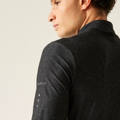 Dare 2B Mens Power Up III Jersey - Black Marl