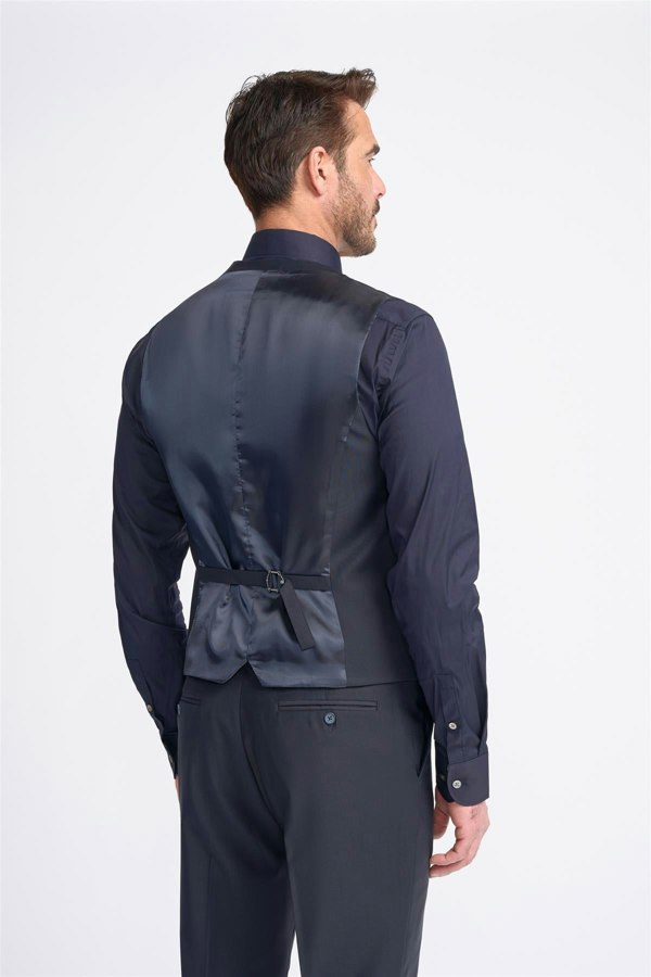 Bond Midnight Waistcoat Back