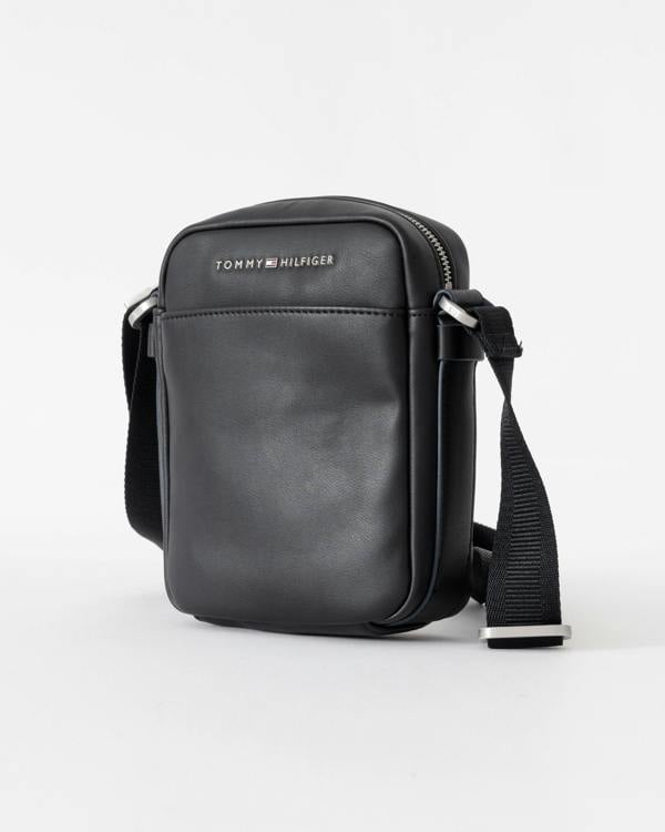 Tommy Hilfiger TH City Mens Mini Reporter Beg - Black