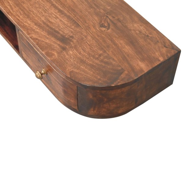 Artisan Furniture Lunar 2 Drawer Wall Mounted Chestnut Console