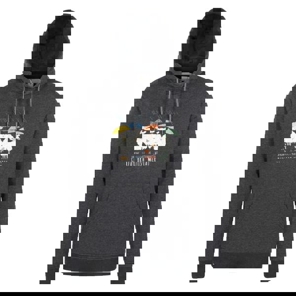 Mountain Warehouse Mens Great British Weather Overhead Hoodie - Charcoal