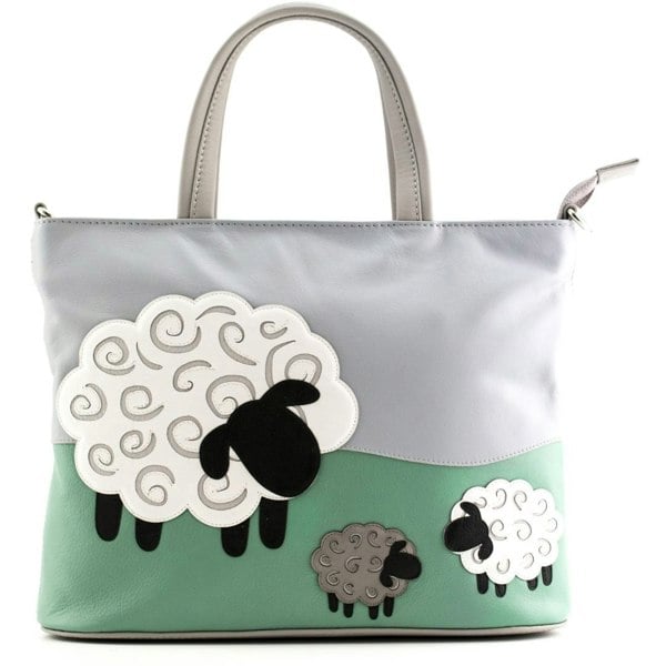 Mala Leather Valais Sheep Scene Multi-Way Leather Grab Bag