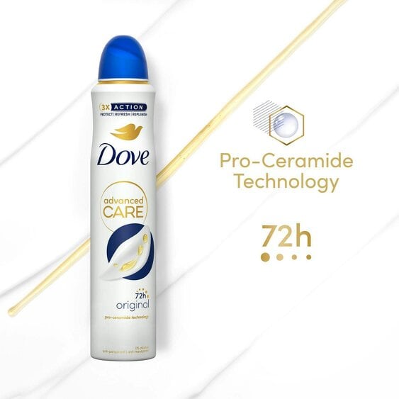 Dove Advanced Care Anti-Perspirant Deodorant Spray Original 200ml, 18 Pack