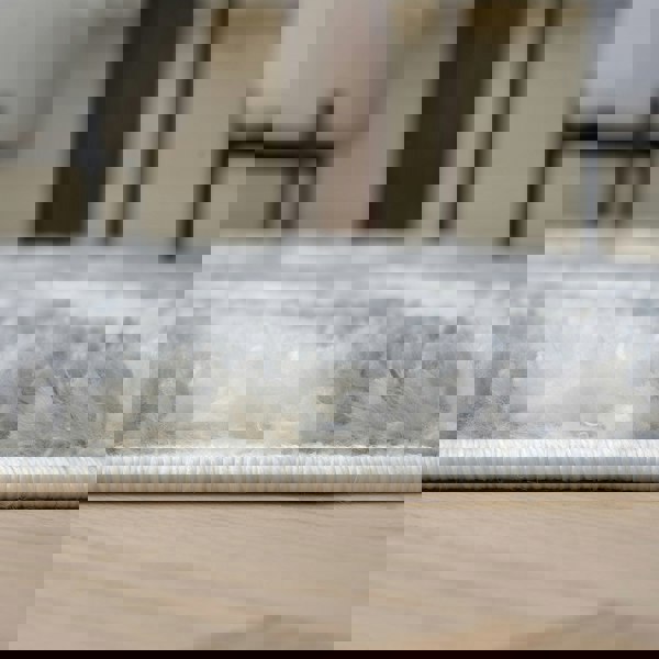 Moodi Shaggy Grey Rug, scandinavian design, underfloor heating | THE RUGS