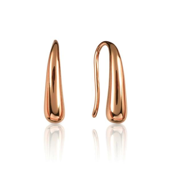 namana Small  Rose Gold Teardrop Earrings for Women and Teen Girls