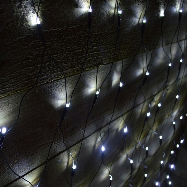 Samuel Alexander 1.7m x 1.2m 180 LED Premier Indoor Outdoor Multifunction Christmas Net Light with Timer in Cool White