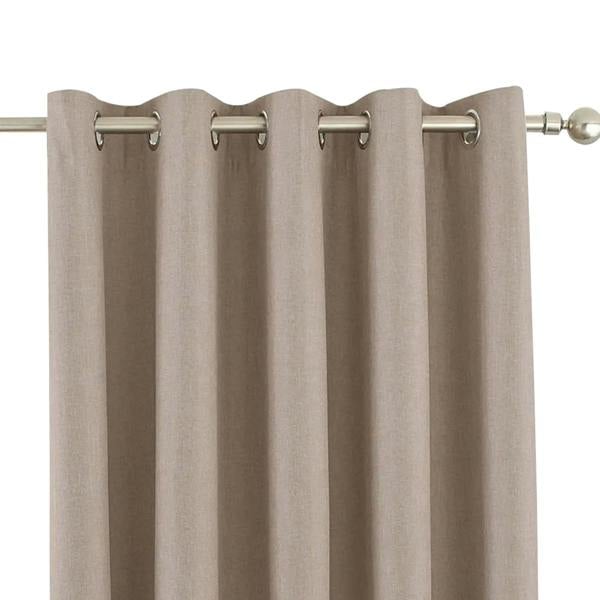 Riva Home Eclipse Blackout Eyelet Curtains - Natural - 