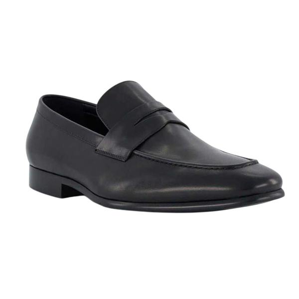 Dune London Mens Leather Penny Loafers - Black - 