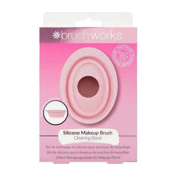 Brushworks Silicone Makeup Brush Cleaning Bowl