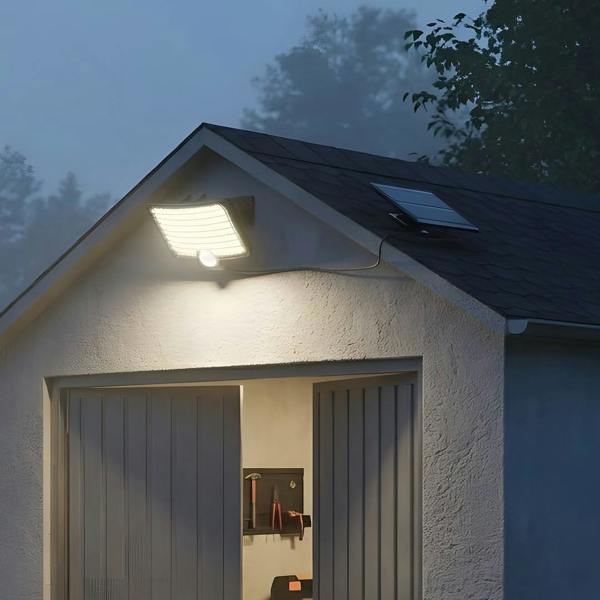 Milagro Alex Solar Floodlight 600Lm 4000K Ip44 Black