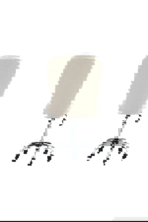 Living and Home Super Comfy Plush Office Chair with Wheels