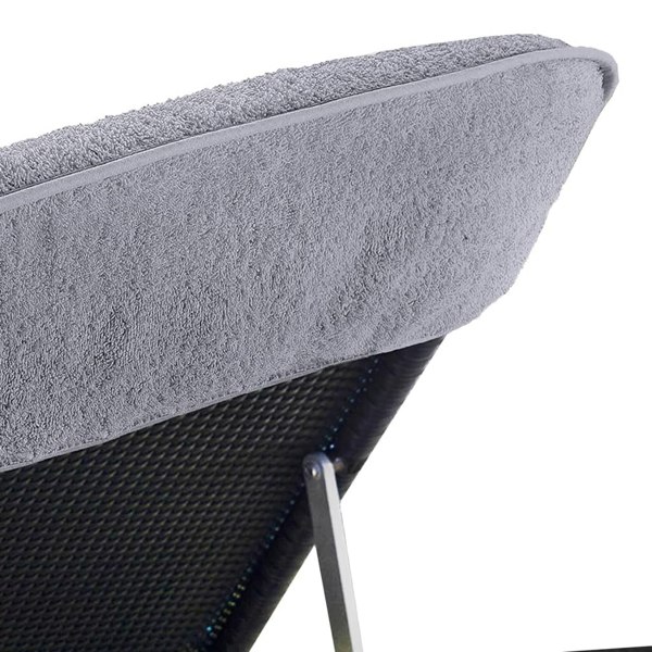Berkfield Beach Towels 2 pcs Grey 60x135 cm Fabric 400 GSM