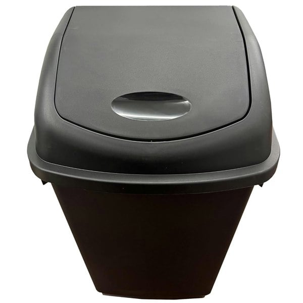 25L & 50L Home Kitchen Office Plastic Waste Bins With Swing Lids