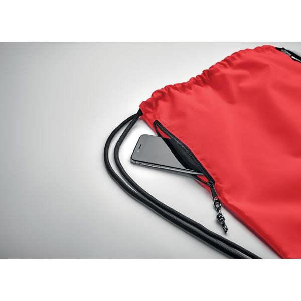MidOcean Night Large RPET Drawstring Bag - Red - 
