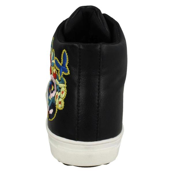 Spot On Ladies Spot On Hi-Top Trainer Boots