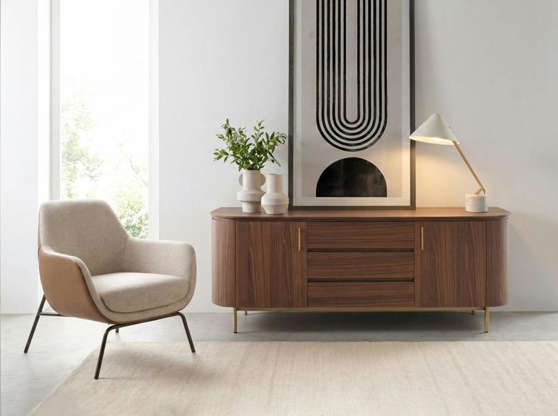 Angel Cerdá Table lamp in white steel and polished gold steel with porcelain marble base 8119