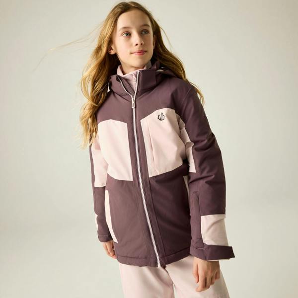 Dare 2B Childrens/Kids Rip It Ski Jacket - Huckleberry/Pink Haze - 