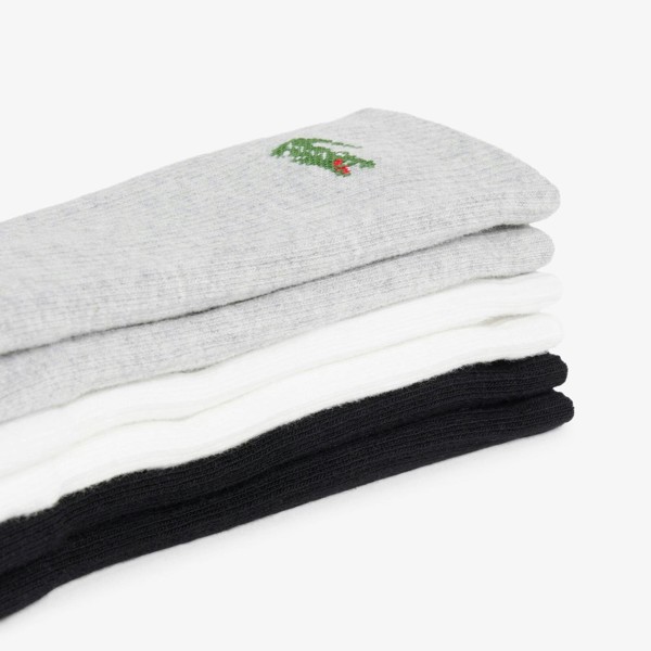 Lacoste 6-Pack Jacquard Crocodile  Sport Socks