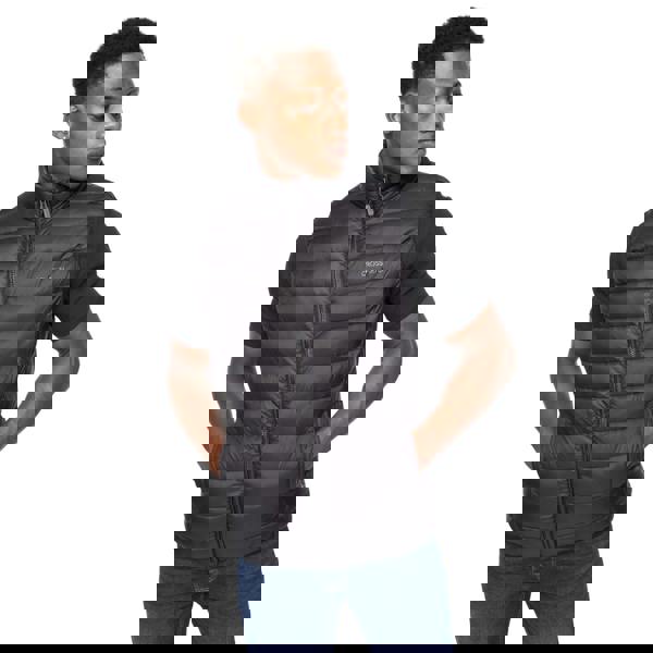 Crosshatch Mens Gattering Gilet - Black - 