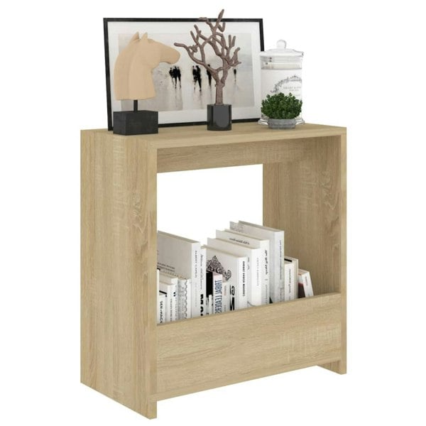 Berkfield Side Table Sonoma Oak 50x26x50 cm Engineered Wood