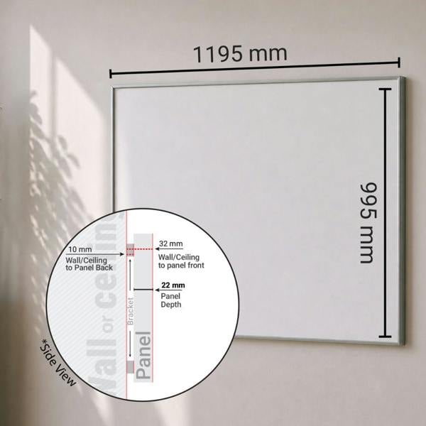 Mirrorstone Heating 1200W Nexus Wi-Fi Infrared Heating Panel