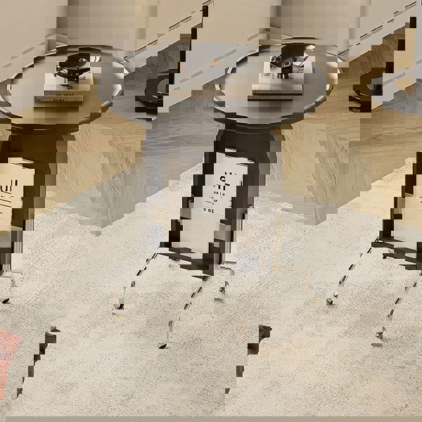 Roland Side Table with Book Storage, Black-Rit Concept-Rit Concept