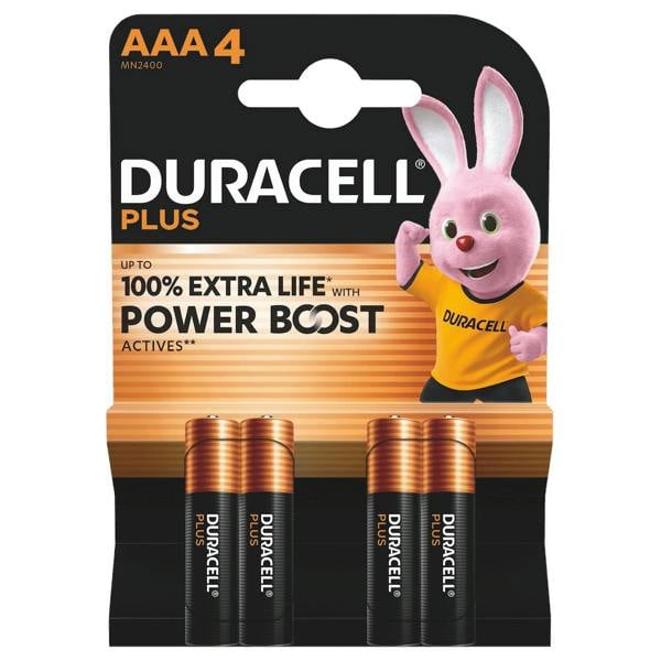 Duracell Power Boost Active AAA Batteries (4 Pack)